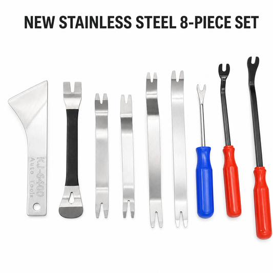 8-Piece Auto Trim Removal Tool Kit with Roll-Up Pouch