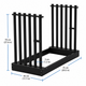5-Slot Windshield Storage Rack – Heavy-Duty Steel Glass Stand