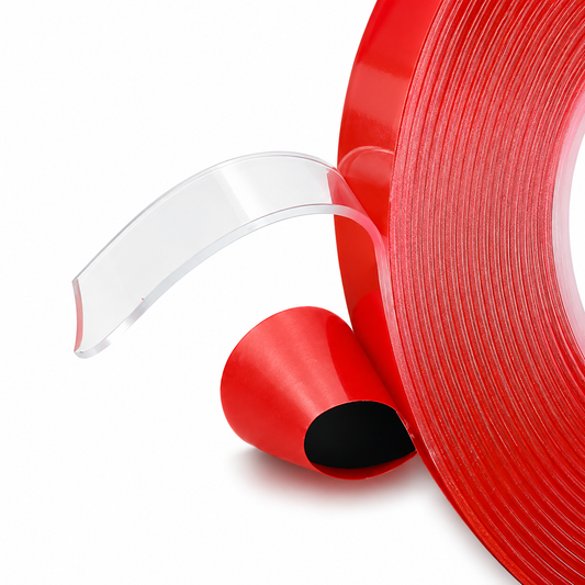Clear Red-Liner Double-Sided Automotive Tape – 33 m Roll