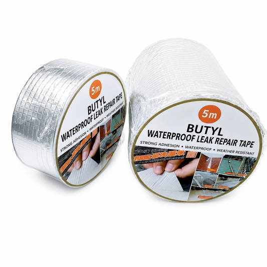 Aluminum-Foil Butyl Waterproof Repair Tape – 15 cm × 5 m